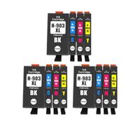 ZenithRide Compatible con Cartucho de Tinta 903XL 907XL 1 Juego para el número 903907 Funciona con Officejet Pro 6970 6950 6960 6966 6968 6974 6975(3set)