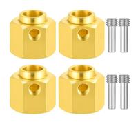 ZenithRide Cubos de Rueda de 12 mm Hex Adaptador extendido 5/8/9/10/11/12/15/20 mm de latón Pesado para 1/10 Piezas de Auto de rastreador RC a Escala Compatible con Modelos de Estilo TRX 6 6(11mm)