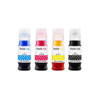 ZenithRide Juego de Botellas de Tinta de Recarga de Pigmento KCMY, Paquete de 70ML X 4, Compatible con GI-25 GI25 MegaTank GX2020 GX1020,