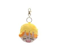 (Zenitsu) Encantador llavero de felpa Tanjiro Zenitsu Giyu Kyojuro Funda para auriculares inspirada en Demon Slayer