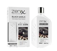 Zenix Champú profesional de ajo negro 250 ml - Champú anticaída con extracto de ajo y complejo de aminoácidos, fortalece las raíces del cabello y el crecimiento del cabello, mujeres y hombres, sin