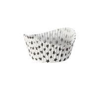 Zenker 43951 - Molde para magdalenas (50 unidades), diseño de estrellas negras, molde para muffin, moldes para tartas de papel, muffins de papel, molde muffin, papel, 6,5 x 5,4 x 3,5 cm