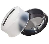 Zenker Molde con bisagra Deluxe con Fondo Plano, diámetro de 28 cm, Color Negro y metálico, Acero Inoxidable, Gris