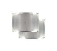 Zenker 9931750 - Juego de 2 placas para repostería perforadas de aluminio, placa de horno, placa perforada, aluminio, gris, 40 x 30 x 1,5 cm