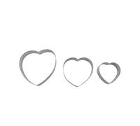 Zenker Anillos 42894 3 Pasteles para Las Galletas del corazón (3 tamaños)