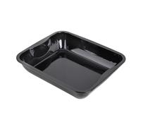 Zenker Asar XXL (40 x 8 x 34 cm) Special Cooking, Forma Rectangular con Sellado esmaltado, Bandeja de Horno con Borde Extra Alto (Color Negro), cantidad: 1 Pieza, Esmalte, 40 x 34 x 8 cm