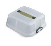 Zenker Bake, Click & Go - Cubierta cuadrada de 30 x 30 x 11,5 cm, tapa a juego para moldes de tartas para transporte directo, cubierta universal para 3 moldes diferentes