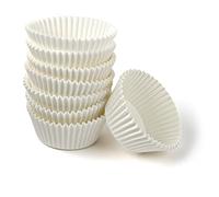 Zenker Cápsulas Magdalenas, Moldes individuales para cupcakes, muffins y magdalenas en papel, Aptas para hornear, Color Blanco, 5cm, Pack de 100 uds