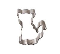 ZENKER Cortador de galletas con forma de gato de acero inoxidable (plateado), cantidad: 1 unidad