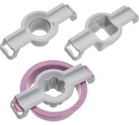 Zenker Cortadores Galletas Linzer, rosquillas. Rosa y Gris. 5x1,5cm y 6,5x1,5cm. 4uds.