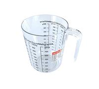 Zenker FCK008811 008811-Vaso medidor, Vidrio dosificador, Jarra graduada, plástico, Transparente, 17 x 15,5 x 11,7 cm