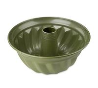 Zenker Green Vision Molde Rosco Alto para Repostería, Molde tipo Kouglof, Molde de Acero con Recubrimiento Antiadherente ILAG con Cera Natural de Carnauba, 25x11,5 cm, 1 ud.