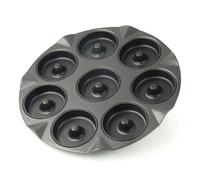 Zenker Molde Antiadhesivo 8 Ciabattas Donut Al Horno Ø 33 cm Negro