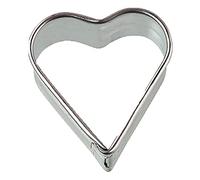 Zenker Molde para Galletas con Forma de corazón, Color Plateado, Acero Inoxidable, 5,5 x 5,5 x 1,7 cm, Plata, 5.5 x 5.5 x 1.7 cm