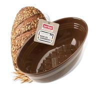 Zenker Molde para hacer pan con texto en alemán "Dein Brot!", esmaltado, 2000 ml, 265 x 165 x 92 mm, resistente al calor hasta +400 °C, apto para lavavajillas