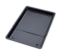 Zenker Perfect Black - Bandeja para horno perforada, 37-52 cm, ajustable, doble revestimiento antiadherente, resistencia al calor +230 °C, fabricada en Alemania