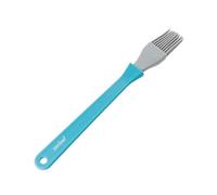 Zenker Pincel de Silicona, Pincel de Cocina, Alta Resistencia a Temperatura Hasta 230ºC, Brocha de 3 cm de Ancho, Apto para Lavavajillas, Color Celeste y Gris, 25x3cm, 1 ud