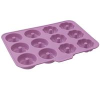 Zenker Sweet Sensation Molde de Silicona para Mini Rosquillas Redondas y con forma de Flor, Silicona Resistente hasta 230ºC, Apta para Congelador y Lavavajillas, 25x19 cm