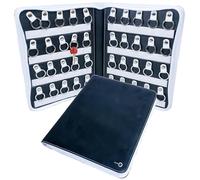 ZENKI - Organizador de llaves portátil - Estuche porta llaves con cremallera impermeable - profesional y doméstico, inmobiliarias, administrador de propiedad -Estuche llavero (40 llaveros) (blanco)