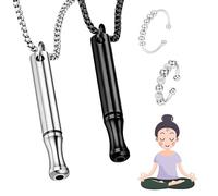 Zenlace Dejar De Fumar Aliento En Aerosol Chocho Dispositivo Anti Ansiedad Anillo De Banda, Collar De ReduccióN De EstréS Para PráCtica De RespiracióN Consciente, Regalo Para Hombres Y Mujeres