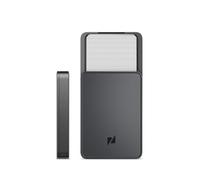 ZENLET The 3 Plus - Cartera minimalista delgada para hombre, billeteras de bolsillo frontal para hombres, cartera RFID para hombres, cartera con tarjetero de 2 lados, Gris (Space Grey), Mate