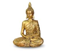Zen'Light Statue Buddha Sanci - Decoración Zen y Feng Shui - para Crear un Ambiente Relajante y Espiritual - Idea de Regalo de la Suerte - Altura: 18 cm - Color: Dorado - Zen'Light, Yello