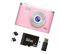 Zenlir 4K Digital Camera 6400W Pixeled 2.5in Screen Fill Light Enhances Low Light Performances For Travel Photography Portable Digital Camera