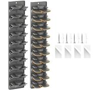 Zenlir Estante de almacenamiento para sombreros de béisbol que resalta las abrazaderas internas de resorte para un montaje vertical apretado ahorra espacio en áreas compactas como armarios