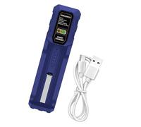 Zenlir Función inteligente de carga de batería de una sola bahía, indicación LED, función de parada automática para celdas recargables de 3,7 V y 4,2 V, 21700 26650, diseño expandible, carga de