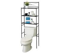 Zenna Home Cross-Style - Ahorro de Espacio para baño, Color Negro