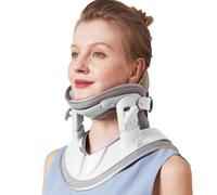 Zenopax - Dispositivo de tracción cervical para estiramiento cervical y de apoyo, dispositivo de estiramiento de cuello ajustable para uso doméstico para aliviar la presión del cuello y el dolor