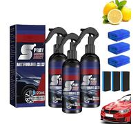 Zenora Coating Agent Spray, Zenora Spray Coating Agent, Multi-Functional Coating Renewal Agent Spray, 3 in 1 High Protection Quick Car Coating Spray, Coating Agent Spray For Vehicles (3Pcs)