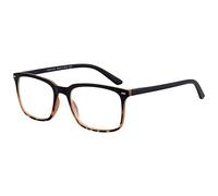 ZENOTTIC Gafas de Lectura Anti-Blu-ray, Gafas Cuadradas Antifatiga de Moda para Hombres Montura Clásicas x3,5