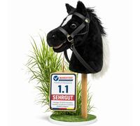 Zenovia Hobby Horse - Caballo de bastón para competir a partir de 3 a 7 años, sin ruedas, asas ni ruidos, realista y ligero, para hobby horsing, en caja de regalo