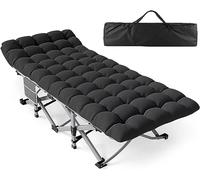 ZENPETIO Catre de Campamento, cunas de Camping para Adultos con colchón Grueso, cunas Resistentes para Dormir de 500 Libras (Carga máxima) Oxford de Doble Capa 1200D, Cama de Camping para el hogar,