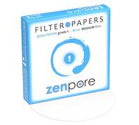 zenpore Papel de filtro de laboratorio de 11 cm, grado cualitativo estándar 1 - Flujo medio 110 mm (100 discos)
