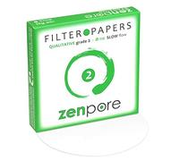 zenpore Papel de filtro de laboratorio de 11 cm, grado cualitativo estándar 2 - Flujo lento 110 mm (100 discos)