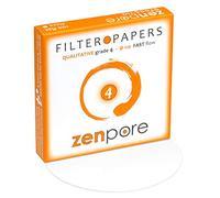 zenpore Papel de filtro de laboratorio de 11 cm, grado cualitativo estándar 4 - Flujo rápido 110 mm (100 discos)