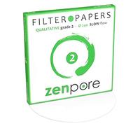 zenpore Papel de filtro de laboratorio de 24 cm, grado cualitativo estándar 2 - Flujo lento 240 mm (100 discos)