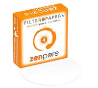 zenpore Papel de filtro de laboratorio de 7 cm, grado cualitativo estándar 4 - Flujo rápido 70 mm (100 discos)