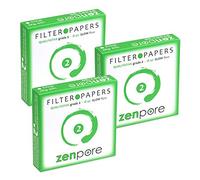 zenpore Papel de filtro de laboratorio de 9 cm, grado cualitativo estándar 2 - flujo lento 90 mm (juego de 3 x 100 discos)