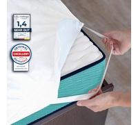 ZenPur Protector de colchón 160 x 200 cm, Transpirable, Resistente al Agua, estándar 100 de Oeko-Tex®, protección contra la Humedad, 160x200cm, Protector de incontinencia, Lavable e Impermeable