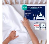 ZenPur Protector de colchón Impermeable 70x140cm para bebés, Protector de colchón Natural, Protector de Cama en uno. Ideal para Madres Que Quieren lo Mejor para su bebé.