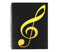 ZENQARI 1 Unidad, Carpeta para Partituras, Cuaderno de Partituras de 5 Líneas, Organizador de Música, Para Músicos, Estudiantes y Compositores