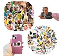 ZENQARI 150 Pegatinas Divertidas de Expresiones Faciales, Impermeables en PVC, Multicolor y Varias Tallas para Portátil, Botella de Agua, Tablet, Maleta, Skateboard y Diario
