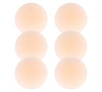 ZENQARI 3 Pares Pezoneras de Silicona Silicona Protectores de Pezones Reutilizables Pegatinas para Pezones de Mujer Invisible Ultra Fino 7.5cm