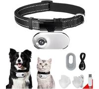 Zenqira Collar de cámara HD 1080P para gato con grabación de video, mini cámara deportiva inalámbrica, cámaras de acción pequeñas, cámara corporal para suministros de mascotas, artículos para