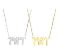 ZENRUIMING 2 collares de año 1989 para mujer, colgante de acero inoxidable dorado y plateado, regalo inspirado en el cantante para fanáticos, amigos, cumpleaños, aniversario