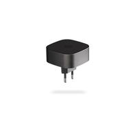 ZENS Adaptador magnético de Carga inalámbrica para enchufes de la UE Compatible con MagSafe y Qi2 (Potencia de Salida de 15 W, Ideal para Viajar, Salida USB-C Adicional de 18 W) Negro.