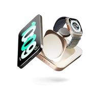 Zens Nightstand Magnetic Wireless Charger Pro 2, Cargador inalámbrico MagSafe y Qi 15 W para iPhone/Apple Watch/AirPods, Incluye Adaptador de Corriente de 20 W (EU/UK/US), Cobre